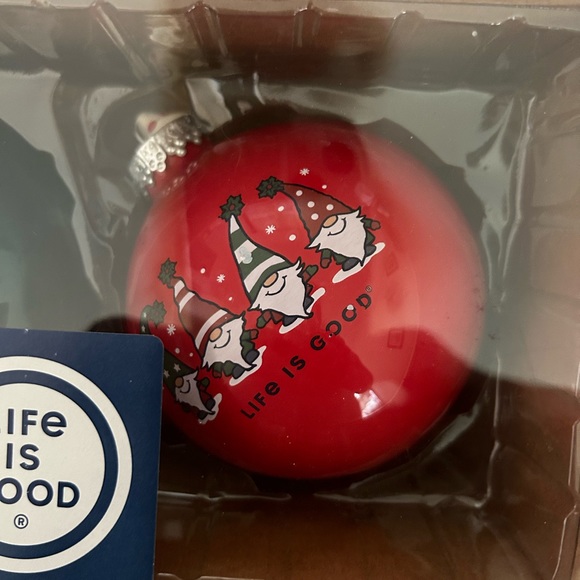 Life Is Good Christmas ornaments, set of 2 NIB - Picture 2 of 5